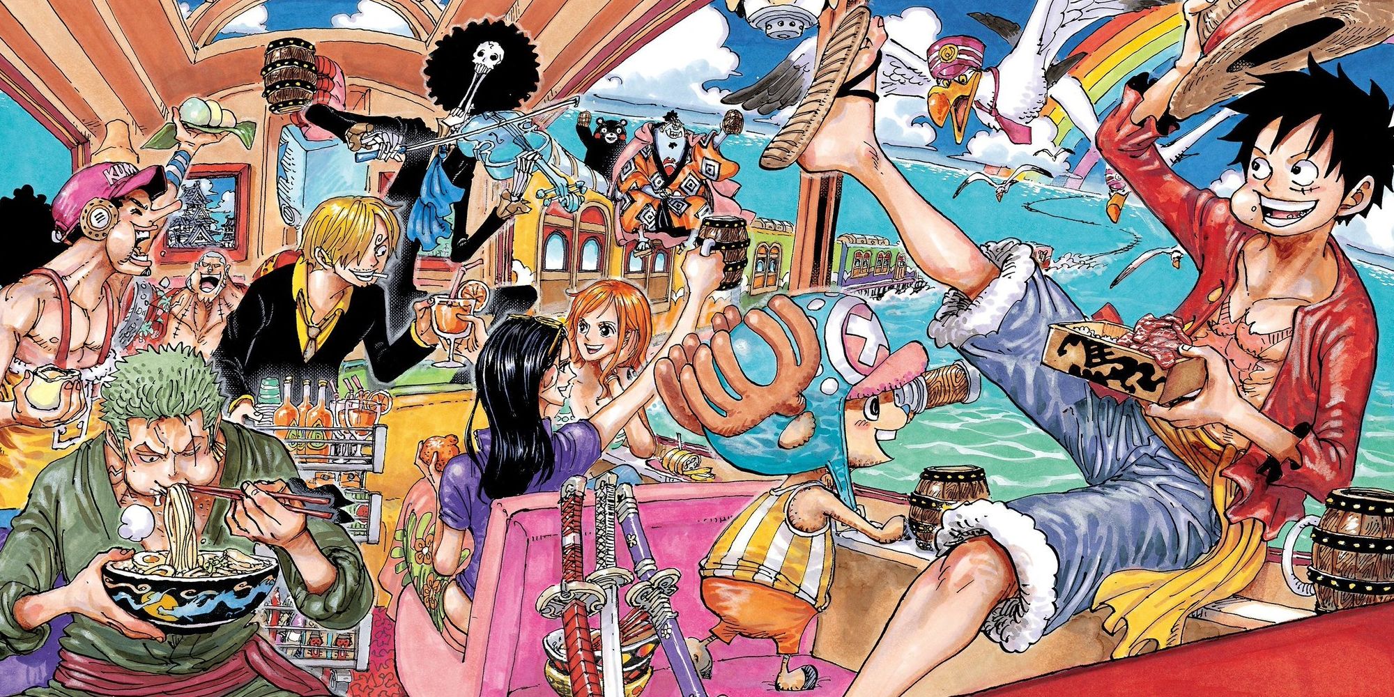 One Piece Capitolo 992 Pirati del cappello di paglia con copertina a colori