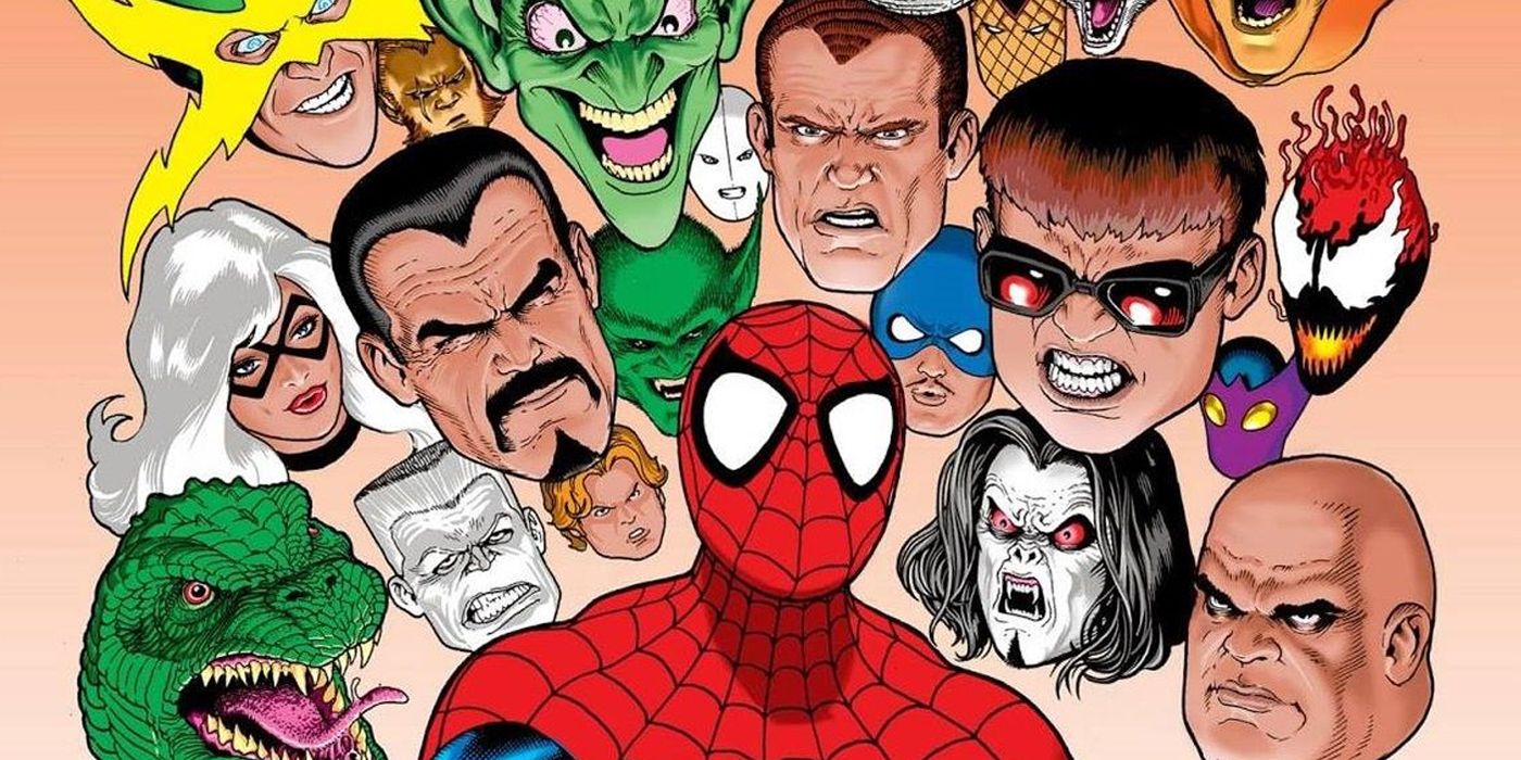 Spider-Man circondato dai suoi cattivi più iconici