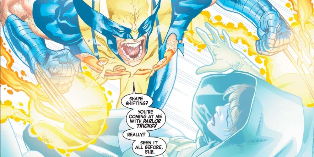 New Avengers #6 Wolverine combatte un'entità magica nella dimensione della luce