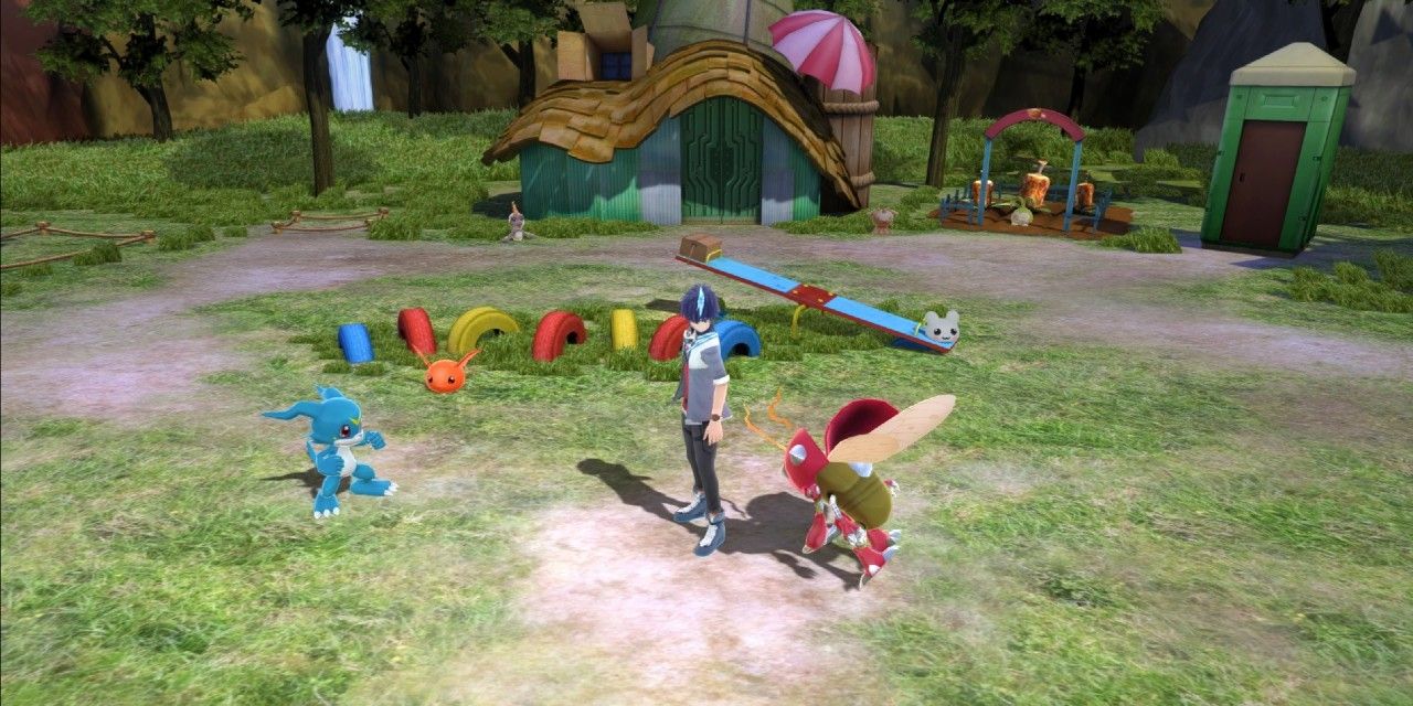 Screenshot raffigurante il gameplay di Digimon World: Next Order.