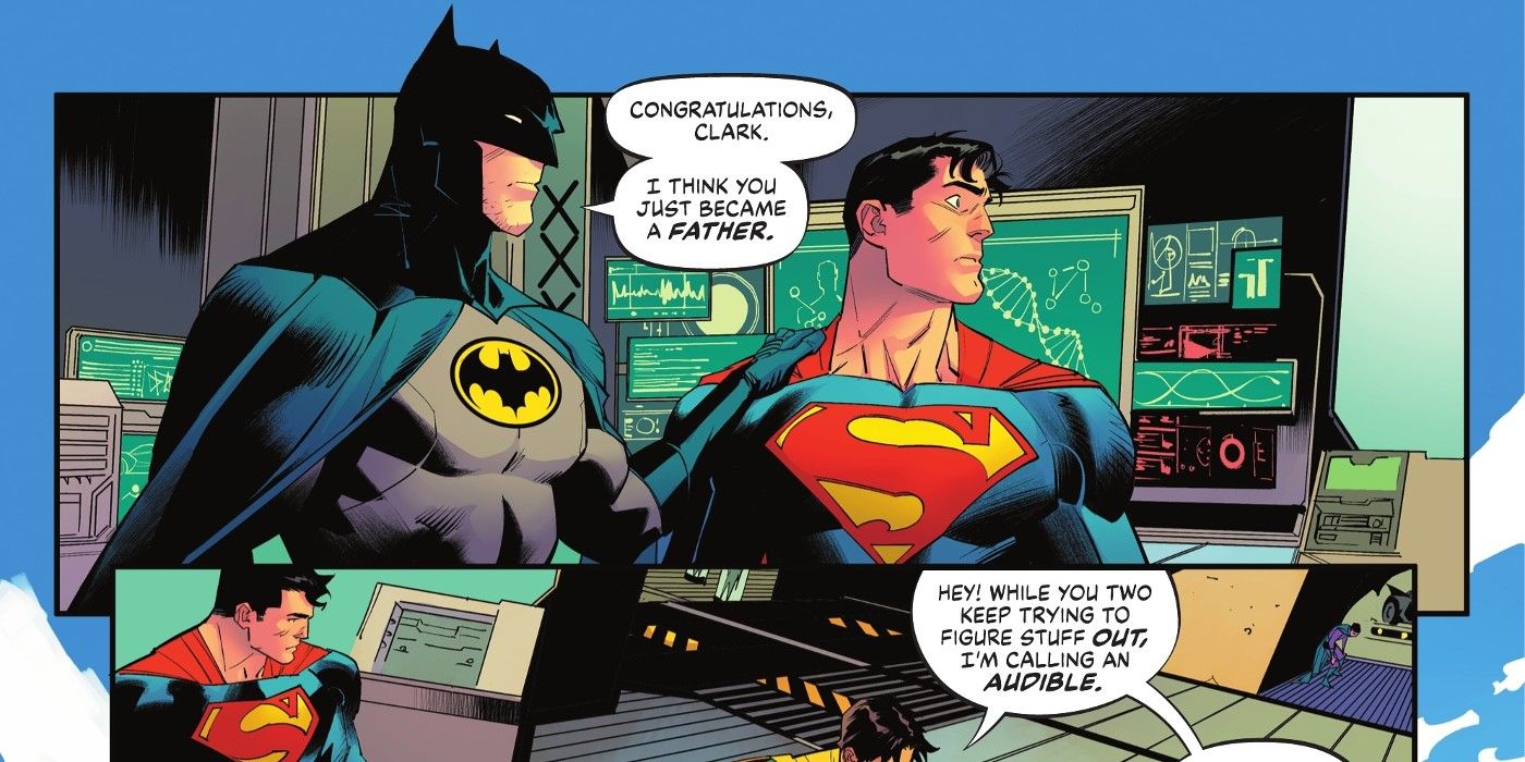 Batman Superman Worlds Finest 7 Superman è appena diventato di nuovo padre per la prima volta