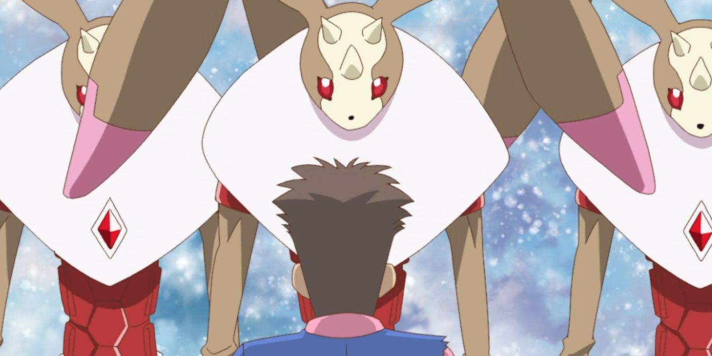 Hokuto Amanokawa elogia l'Antlyamon in Digimon Ghost Game