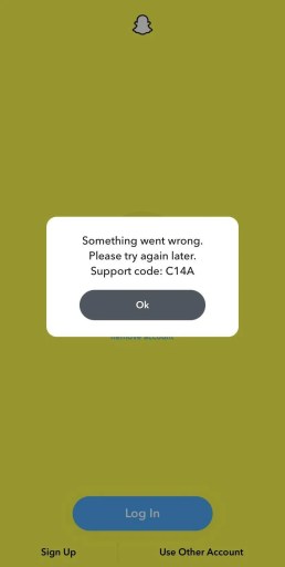 Supporta il codice C14A su Snapchat