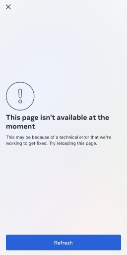 La pagina non è al momento disponibile su Instagram