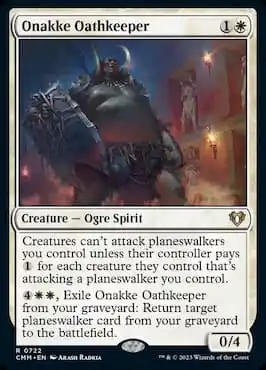 Immagine dello spirito dell'Ogre attraverso la carta Precon Party di Onakke Oathkeeper CMM Planeswalker Party