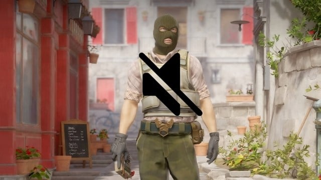 L'immagine mostra un tipico modello terroristico in CS2 con un'icona disattivata.