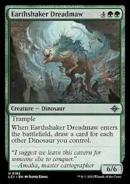 Earthshaker Dreadmaw è un dinosauro raro di LCI