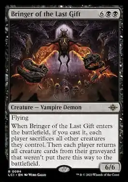 Bringer of the Last Gift è un demone vampiro di LCI che può alterare il gioco.