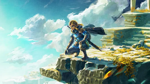 Collegamento con vista su Hyrule in Zelda: Tears of the Kingdom.