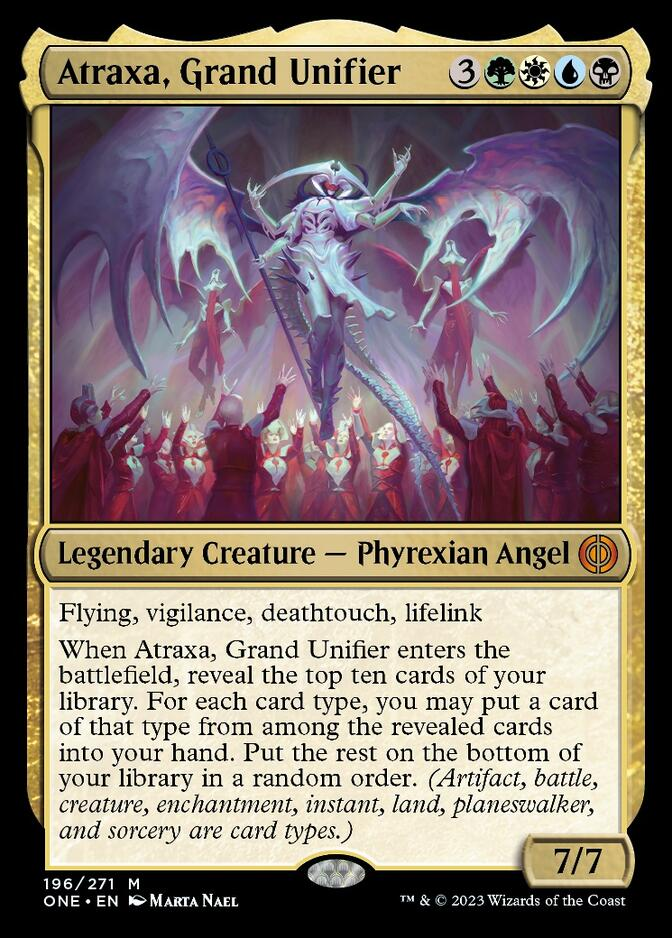 Atraxa, Grande Unificatore, una carta di Magic: The Gathering.