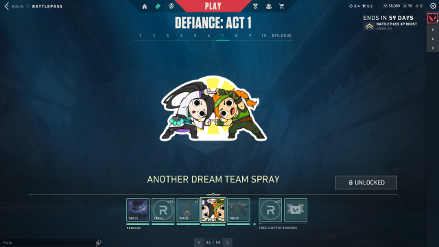 Lo spray Another Dream Team in VALORANT.