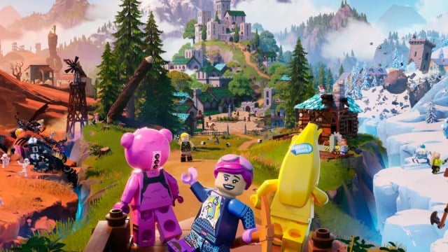 Il mondo di Fortnite si è trasformato in LEGO con personaggi famosi in primo piano.